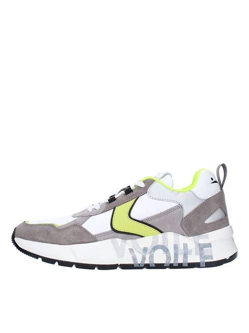 Sneakers in camoscio pelle e tessuto VOILE BLANCHE | CLUB16GREY/WHITE